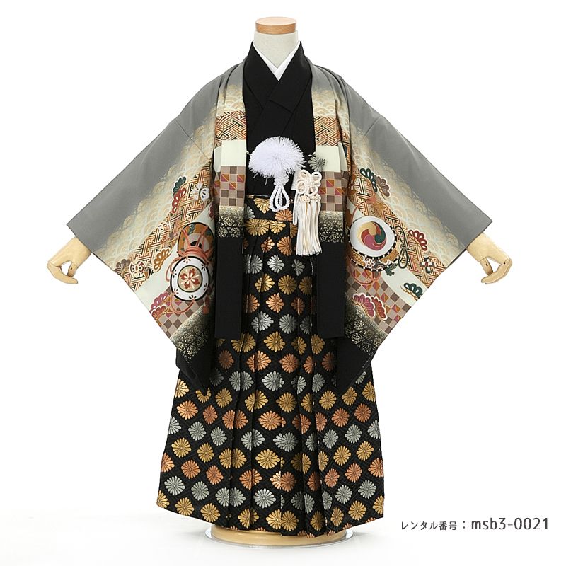 3歳男の子袴着物画像