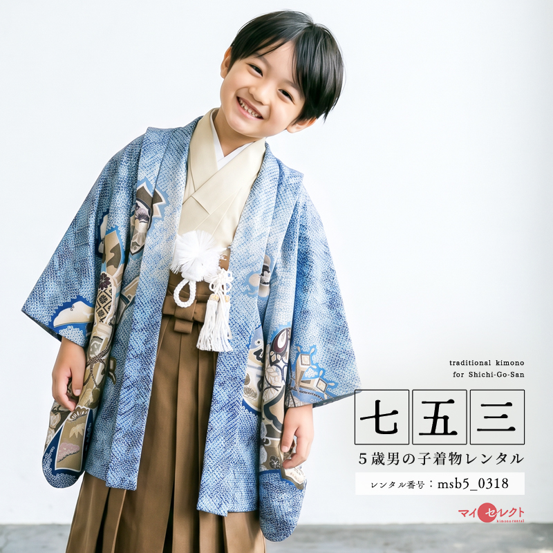 5歳男の子着物モデル画像