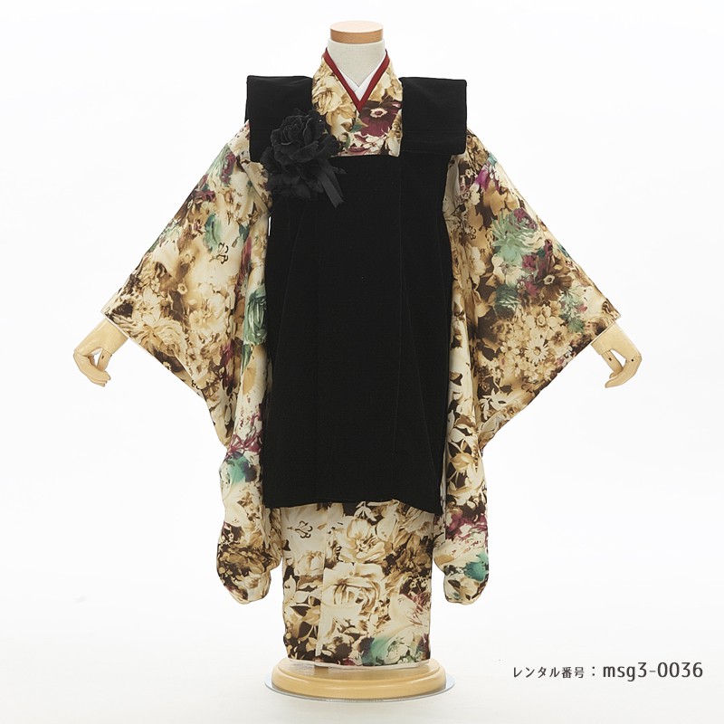 3歳女の子被布着物画像