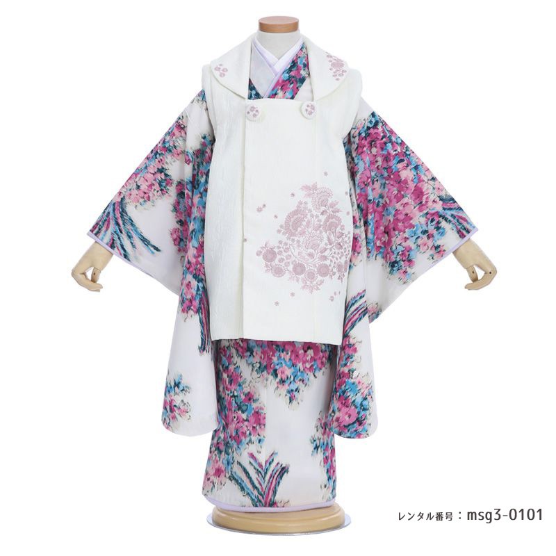 3歳女の子被布着物画像