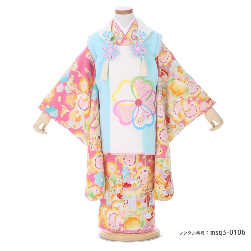 3歳女の子被布着物画像