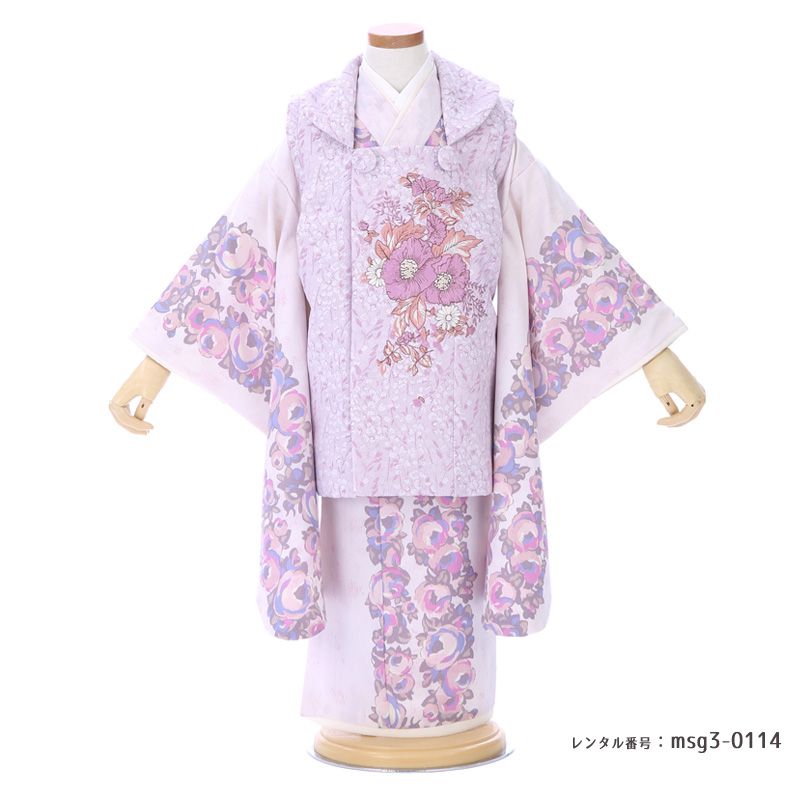 3歳女の子被布着物画像
