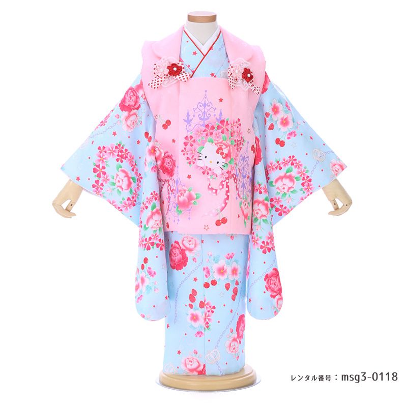 3歳女の子被布着物画像