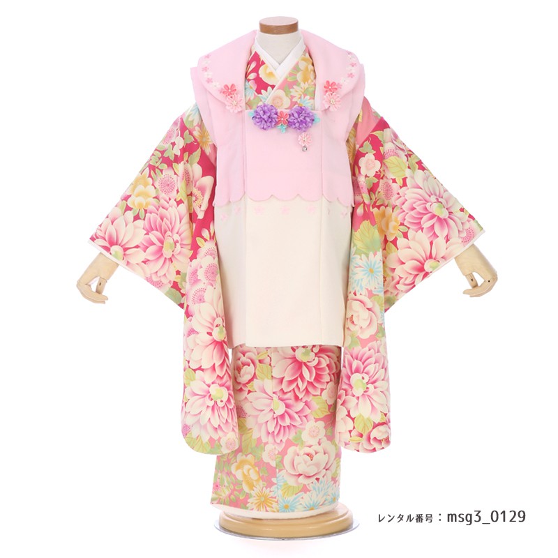 3歳女の子被布着物画像