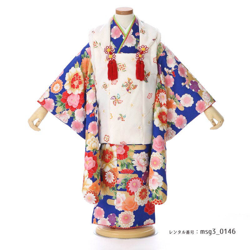 3歳女の子被布着物画像