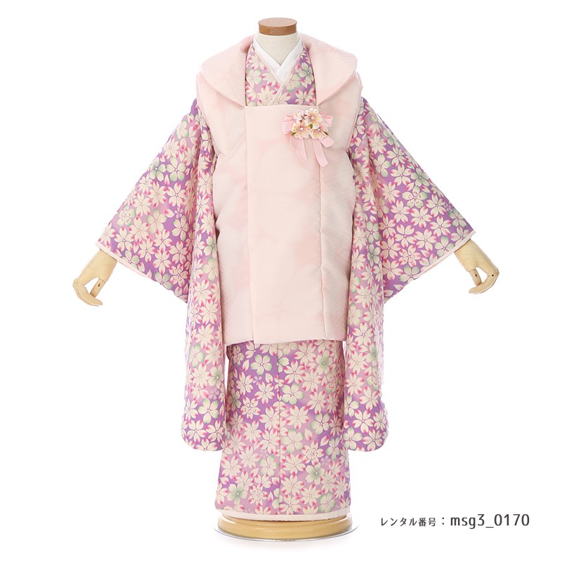 3歳女の子被布着物画像