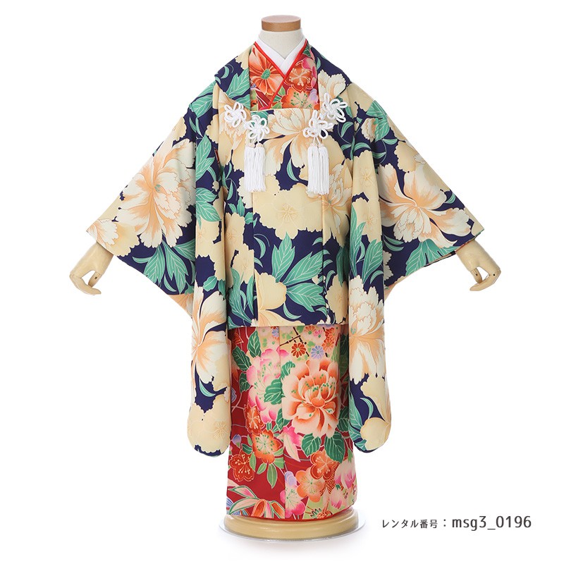 3歳女の子被布着物画像