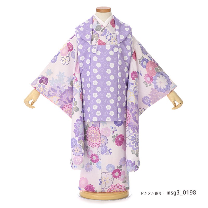 3歳女の子被布着物画像