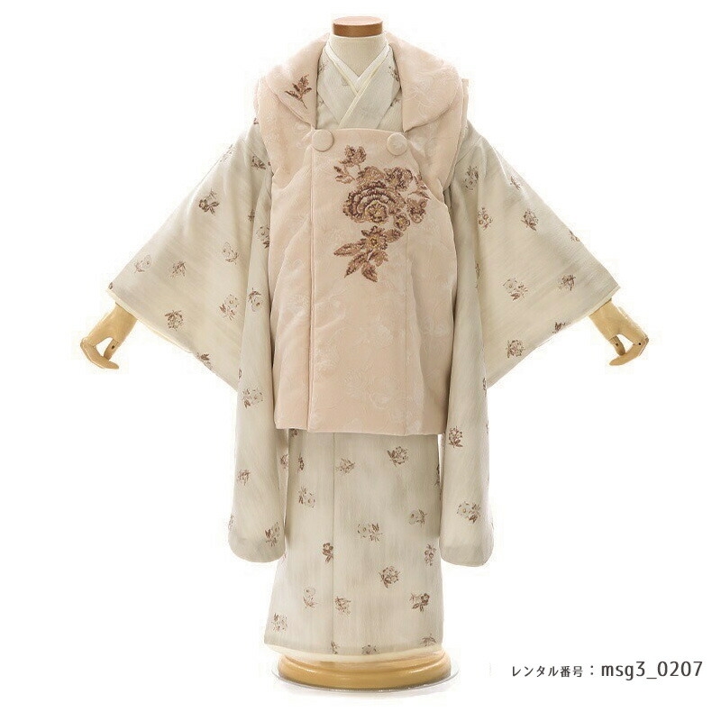 3歳女の子被布着物画像