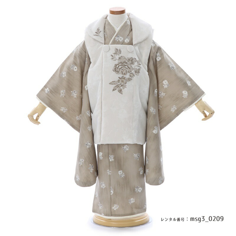 3歳女の子被布着物画像