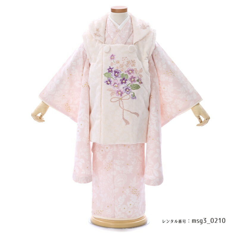 3歳女の子被布着物画像