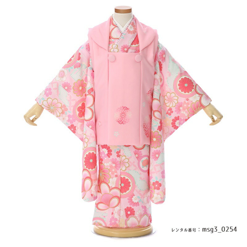 3歳女の子被布着物画像