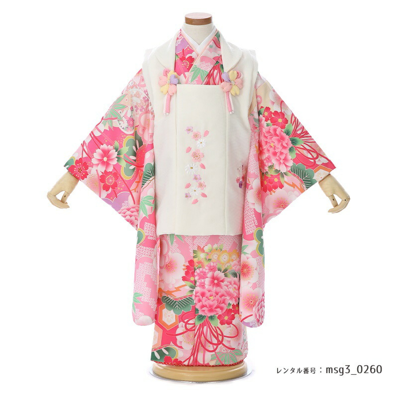 3歳女の子被布着物画像