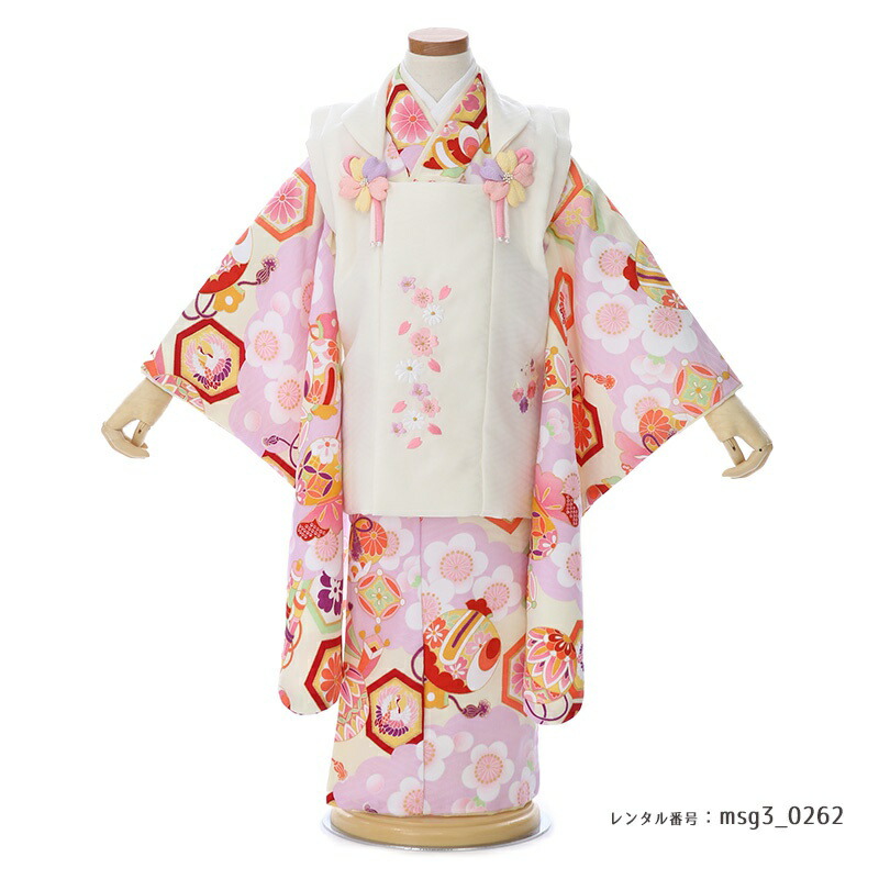 3歳女の子被布着物画像