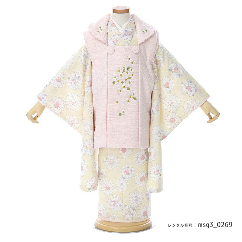 3歳女の子被布着物画像