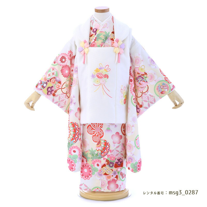 3歳女の子被布着物画像