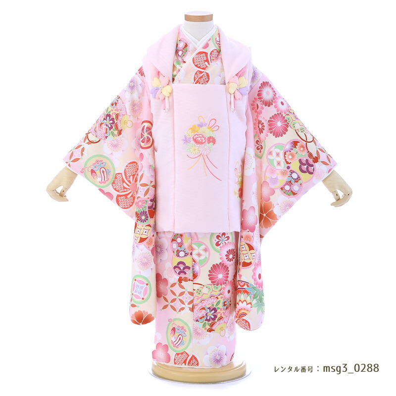 3歳女の子被布着物画像