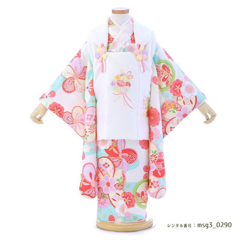 3歳女の子被布着物画像