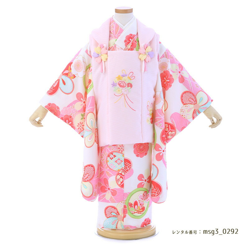 3歳女の子被布着物画像