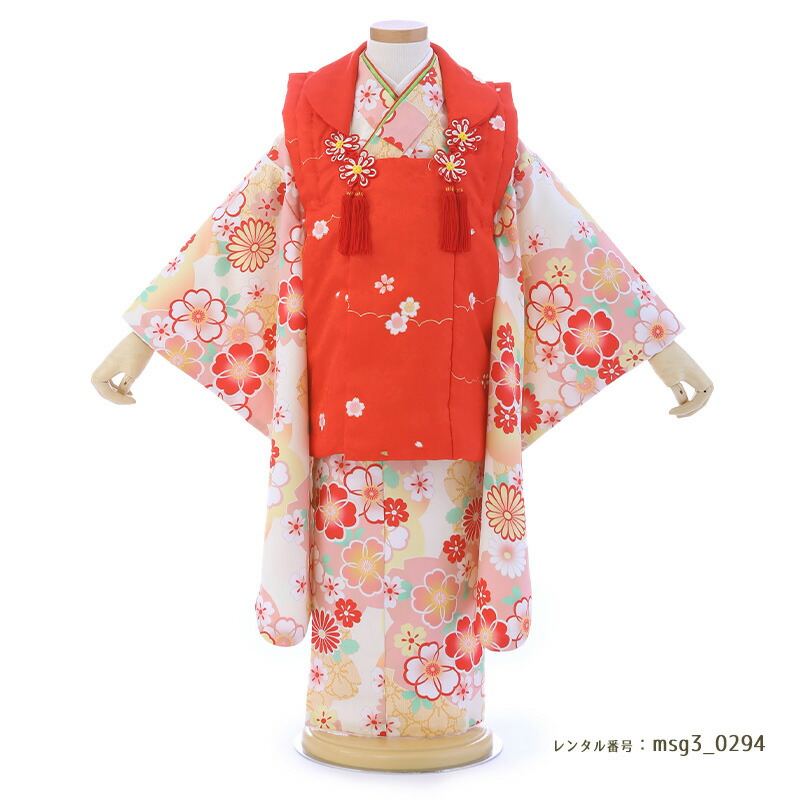 3歳女の子被布着物画像