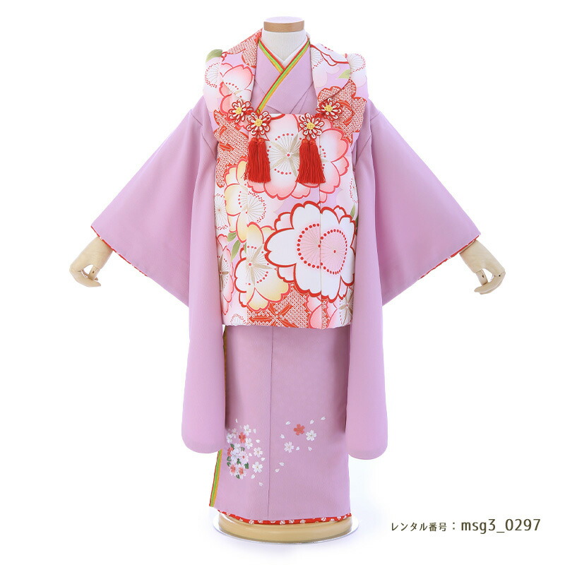 3歳女の子被布着物画像