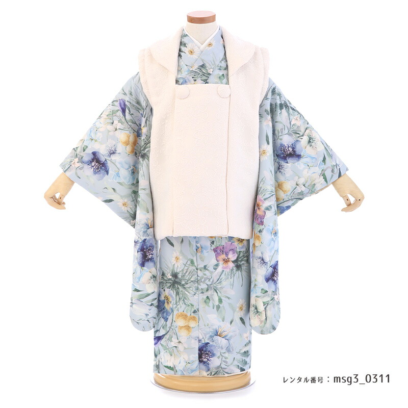 3歳女の子被布着物画像