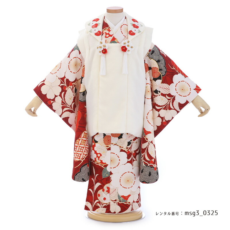 3歳女の子被布着物画像