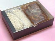 お手軽ギフトセット あやめ（鴨南蛮そば２人前）送料込み