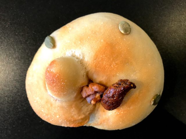 【焼きたて冷凍】単品ベーグル「オーガニックイチジク＆くるみ×２個」