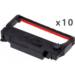 ERC-38 リボンカセット 赤/黒 汎用品（新品・ノーブランド）＜10個入＞