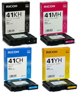 リコー　インクカートリッジ　41K ブラック　２個セット【新品・未開封】 RICOH（リコー）GC41KH SGカートリッジ Lサイズ ブラックインク