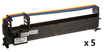 VP-600CRC（4Coloｒ） リボンカセット 汎用品（新品・ノーブランド）＜5個入＞