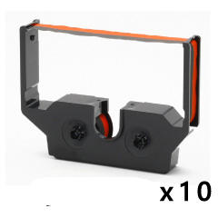 ERC-02 リボンカセット 赤/黒 汎用品（新品・ノーブランド）＜10個入＞