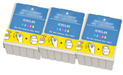 インクカートリッジ IC5CL05 カラー5色一体型 汎用品（新品・ノーブランド）＜3個入＞