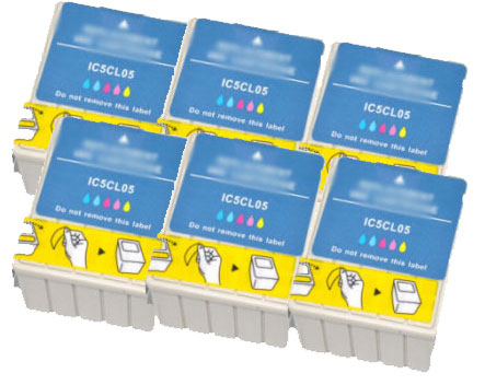 インクカートリッジ IC5CL05 カラー5色一体型 汎用品（新品・ノーブランド）＜6個入＞