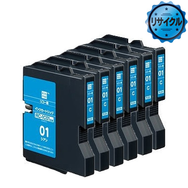 GELJETカートリッジ シアン RC-1C01 リサイクル ＜6個入＞