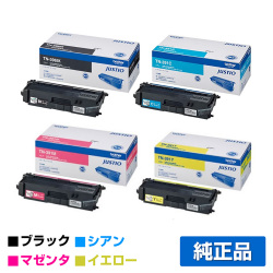 ブラザー TN-396BK/TN-391CMYトナーカートリッジ 4色/黒大容量/青/赤/黄 純正 HL-L9200CDWT HL-L8350CDW HL-L8250CDN MFC-L9550CDW MFC-L8650CDW 用トナー