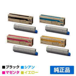 沖データ OKI TNR-C3LK3/C3/M3/Y3トナーカートリッジ 4色/ブラック/シアン/マゼンタ/イエロー 純正 C811dn C811dn-T C841dn 用トナー