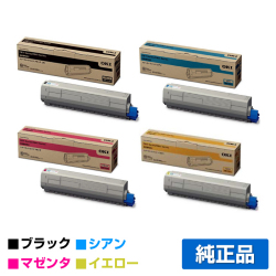 沖データ OKI TNR-C3LK2/C1/M1/Y1トナーカートリッジ 4色/黒大容量ブラック/シアン/マゼンタ/イエロー 純正 C811dn C811dn-T C841dn MC863dnwv MC883dnwv