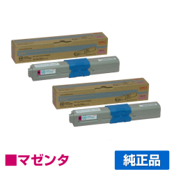 沖データ OKI TNR-C4HM1トナーカートリッジ 赤2本/マゼンタ 純正 MC561dn MC361dn 用トナー
