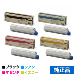 沖データ OKI TNR-C3PK2/C2/M2/Y2トナーカートリッジ 4色大容量/ブラック/シアン/マゼンタ/イエロー 純正 MC862dn MC862dn-T 用トナー