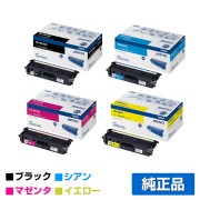 ブラザー TN-491BK/TN-491CMYトナーカートリッジ 4色/ブラック/シアン/マゼンタ/イエロー 純正 MFC-L9570CDW MFC-L8610CDW HL-L9310CDW HL-L8360CDW 用トナー