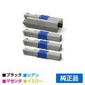 沖データ OKI TNR-C4KK2/C1/M1/Y1トナーカートリッジ 4色/ブラック黒大容量/シアン/マゼンタ/イエロー 純正 C511dn C531dn MC562dn MC562dnw 用トナー