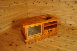 手造りのぬくもりが伝わる遠野民芸家具　ポットワゴン