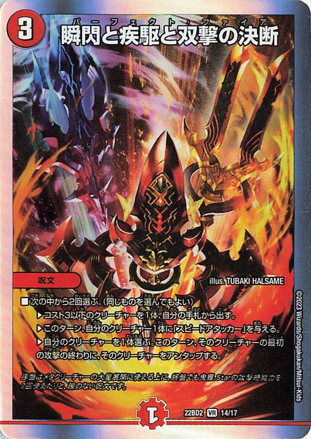 瞬閃と疾駆と双撃の決断【VR】｛14/17｝［DM22BD2］