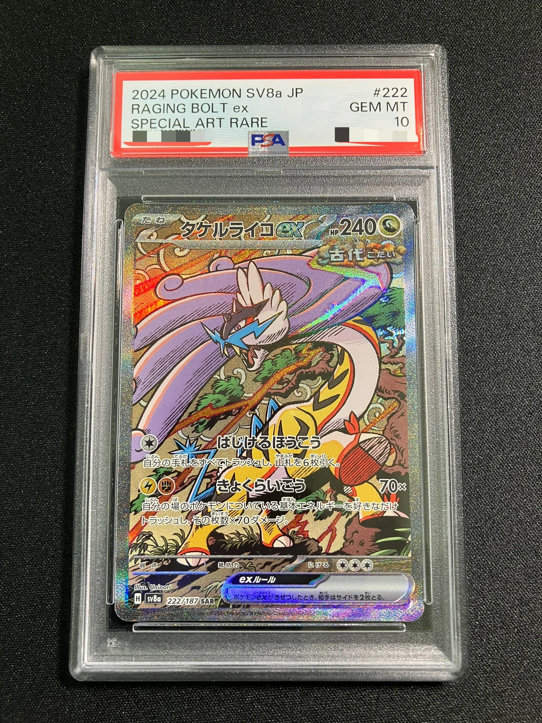 タケルライコ ex sar psa10 222 PSA10】タケルライコex【SAR】｛222/187｝［SV8a］ トレカ専門店