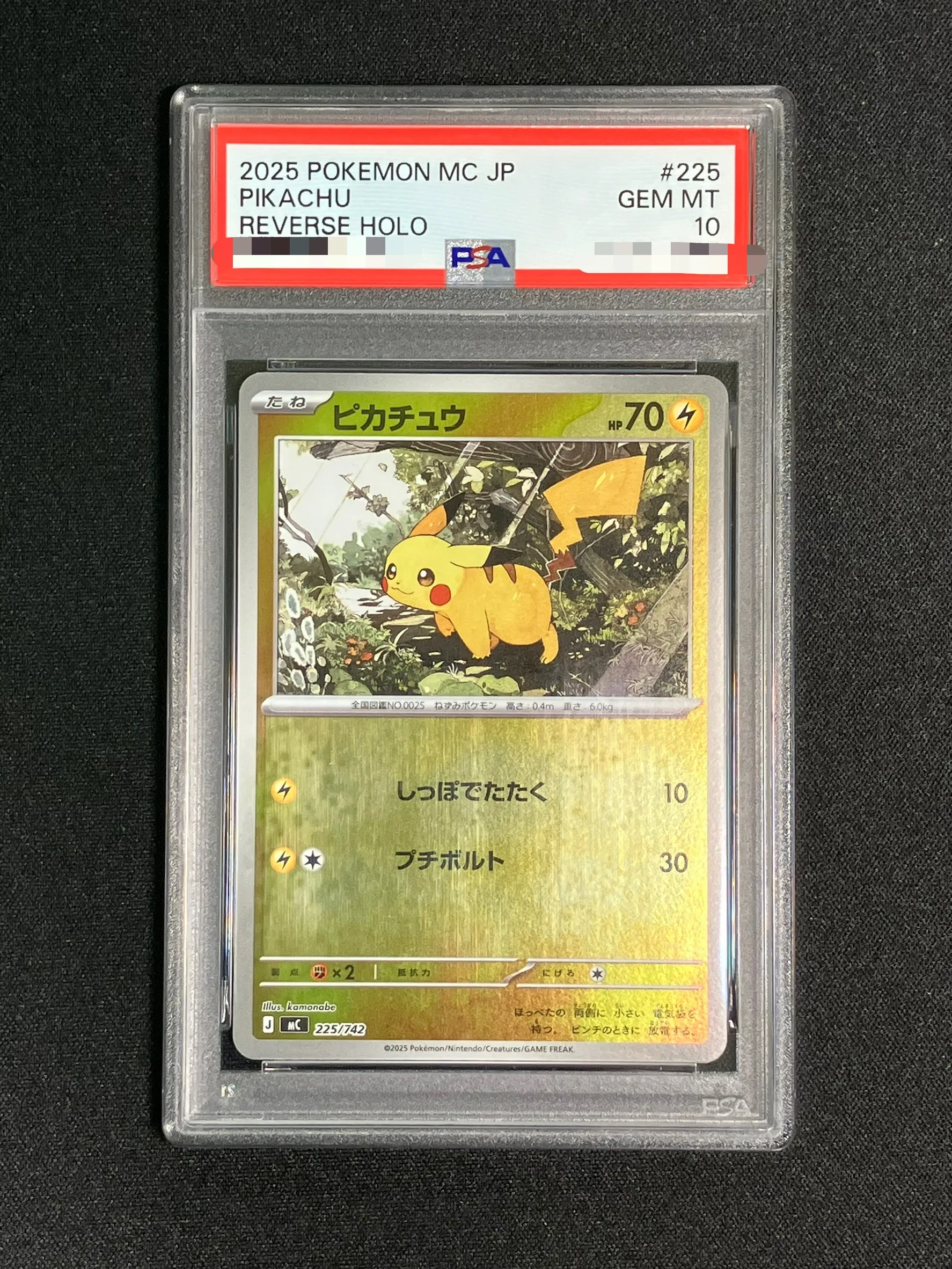 【PSA10】ピカチュウ(ミラー)【-】{225/742} [MC]