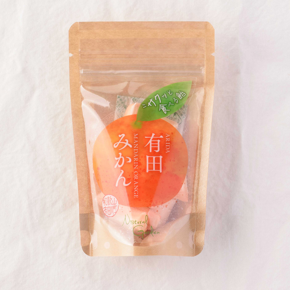 有田ミカン キャンディークラウン Natural Garden サクッと食べる飴 有田みかん 30g 包装不可商品