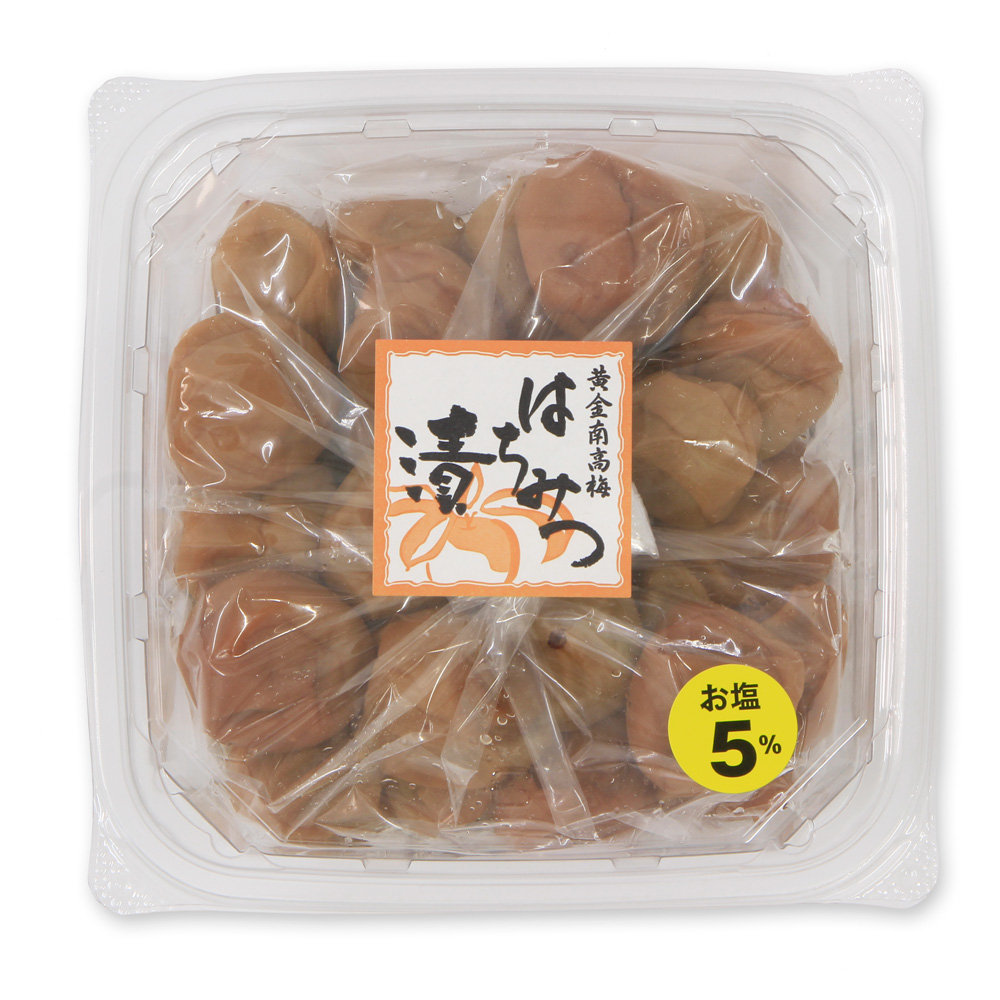 梅きらら　甘口はちみつ漬　くずれ梅（つぶれ梅）塩分約5％ （450g）【包装不可】