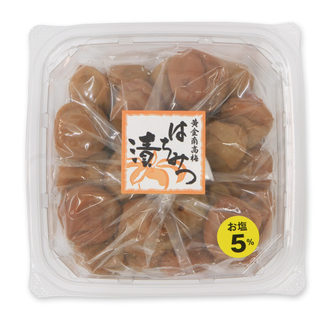 梅きらら　甘口はちみつ漬　くずれ梅（つぶれ梅）塩分約5％ （450g）【包装不可】